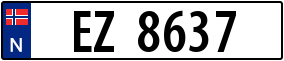 Trailer License Plate